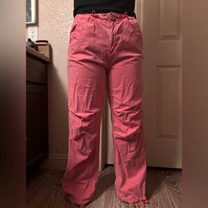 American Eagle Outfitters Women's Bright Pink Joggers